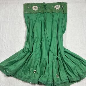 y2k fairy core shell midi skirt